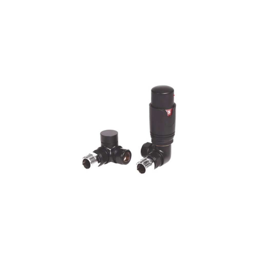 Cutout image of Redroom by Barwick Anthracite Corner Thermostatic Radiator Valves